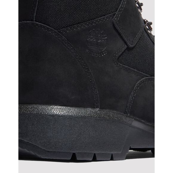 TIMBERLAND MEN\'S 10 FIELD BOOT LACEUP WP BLACK NUBUCK NIB main image 5